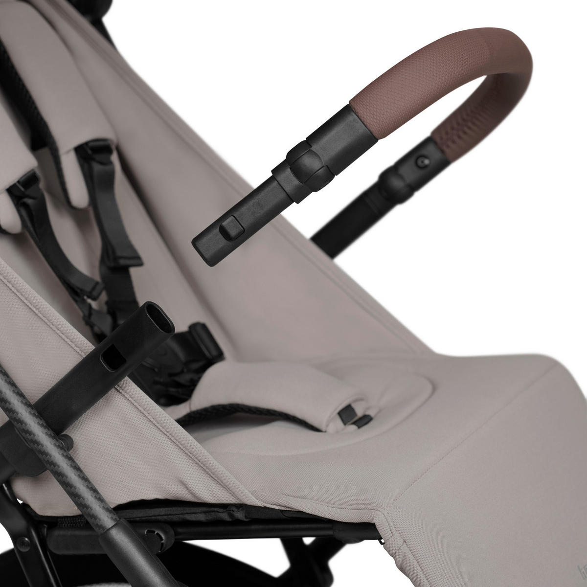 BUGGY Lite N Care  - Greige/Schwarz, Basics, Textil/Metall (89/43,5/100cm) - Hauck