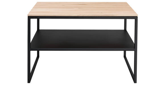 COUCHTISCH in Holz, Metall 65/65/41 cm  - Eiche Bianco, Design, Holz/Metall (65/65/41cm) - Johann Jakob