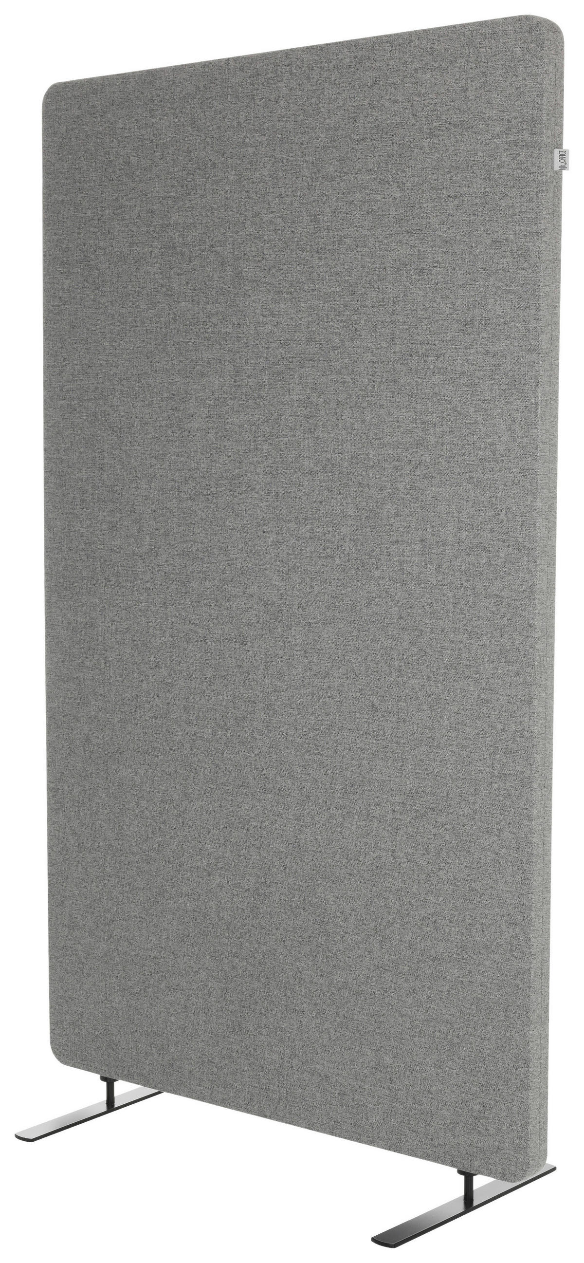 TRENNWAND Textil, Metall, Kunststoff Hellgrau  - Hellgrau, Basics, Kunststoff/Textil (80/142/35cm) - MID.YOU