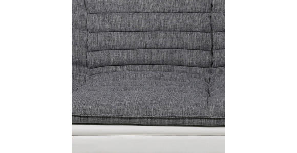 SCHLAFSOFA Webstoff Grau, Weiß  - Chromfarben/Weiß, Design, Textil/Metall (196/91/98cm) - Carryhome