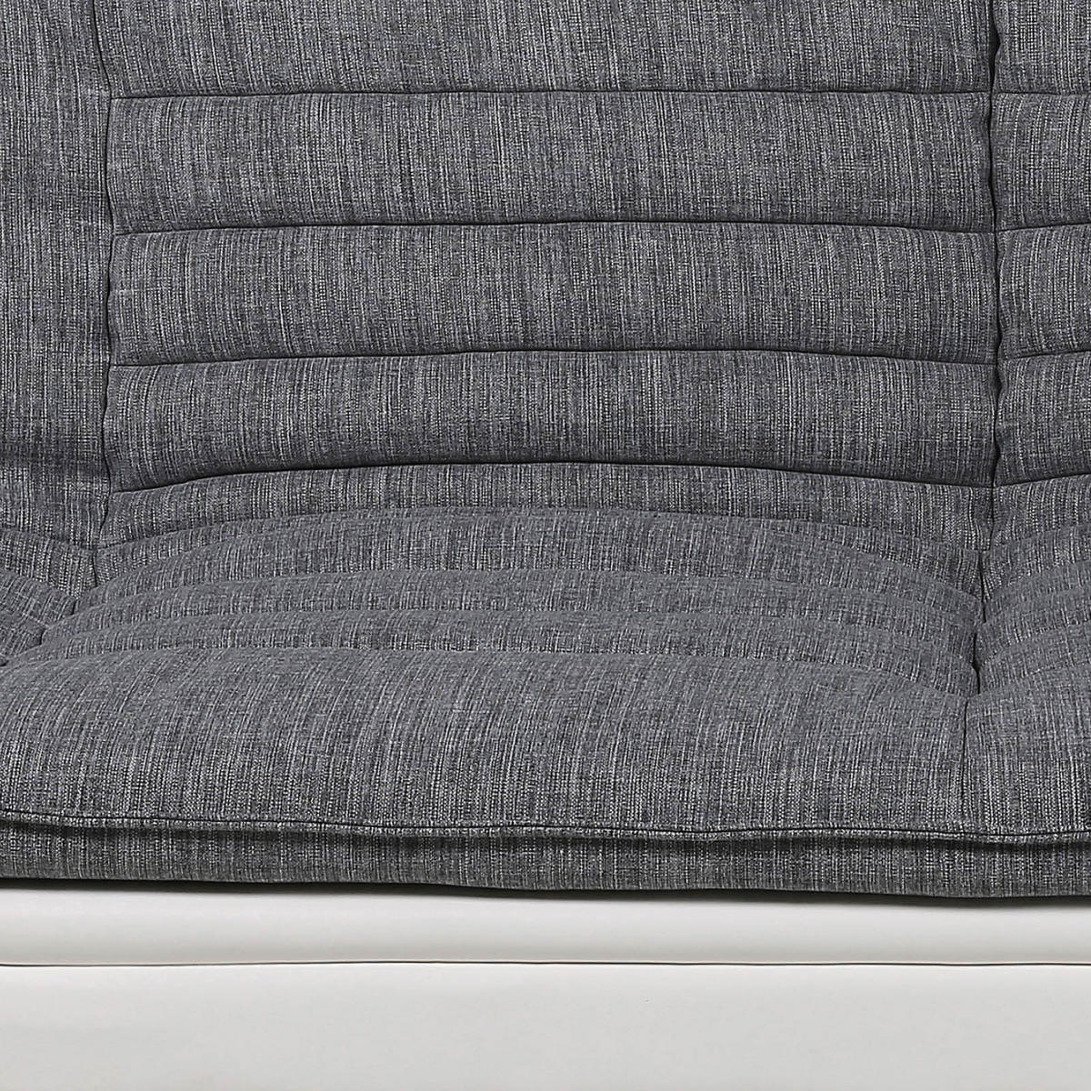 SCHLAFSOFA in Textil Grau, Weiss  - Chromfarben/Weiss, Design, Textil/Metall (196/91/98cm) - MID.YOU