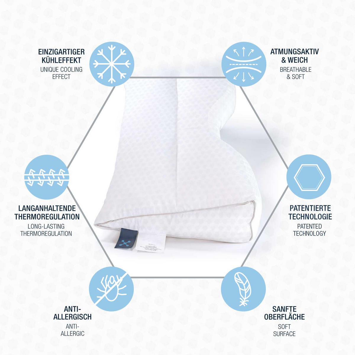 NACKENKISSEN COOLING  - Basics, Textil (30cm) - Smartsleep
