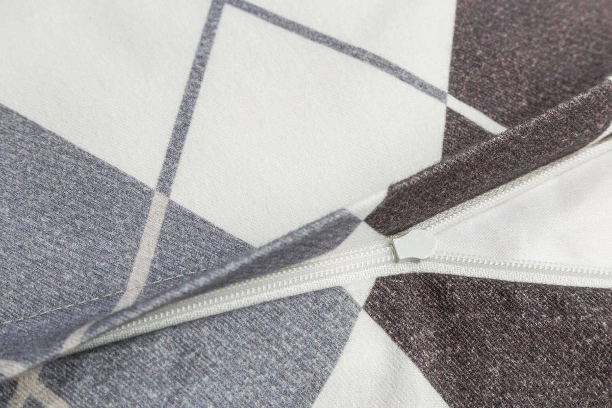 BETTWÄSCHE Soft Pattern Flanell 200/200 cm  - Dunkelgrau, KONVENTIONELL, Textil (200/200cm) - Joop!
