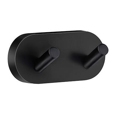 HANDTUCHHAKEN in Schwarz  - Schwarz, Basics, Metall (9/4/4,5cm)
