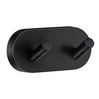 HANDTUCHHAKEN in Schwarz  - Schwarz, Basics, Metall (9/4/4,5cm)