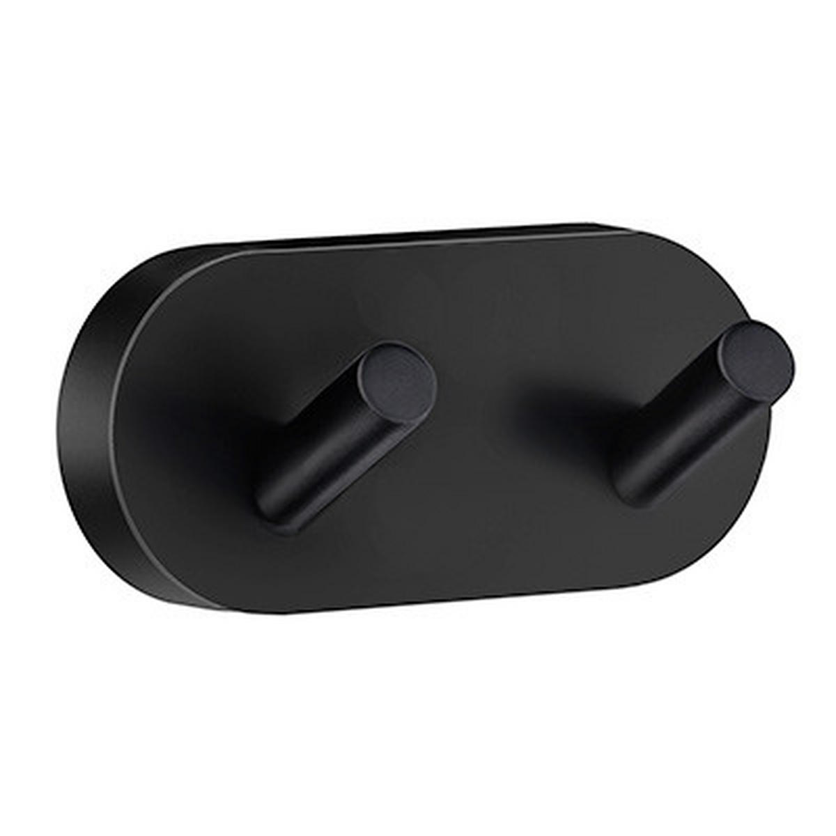 HANDTUCHHAKEN in Schwarz  - Schwarz, Basics, Metall (9/4/4,5cm)