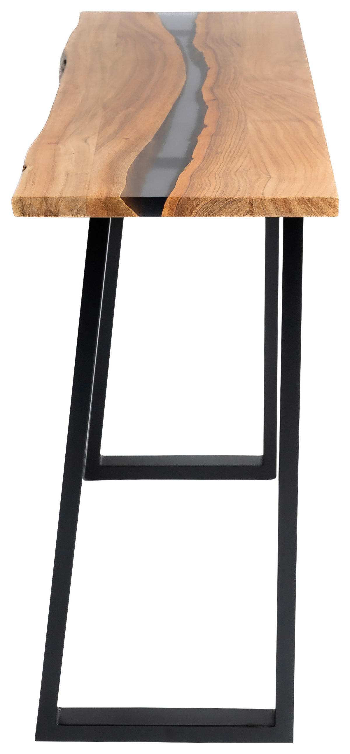 KONSOLENTISCH in Holz, Metall, Kunststoff 120/37/78 cm    - Schwarz/Akaziefarben, LIFESTYLE, Holz/Kunststoff (120/37/78cm) - Landscape