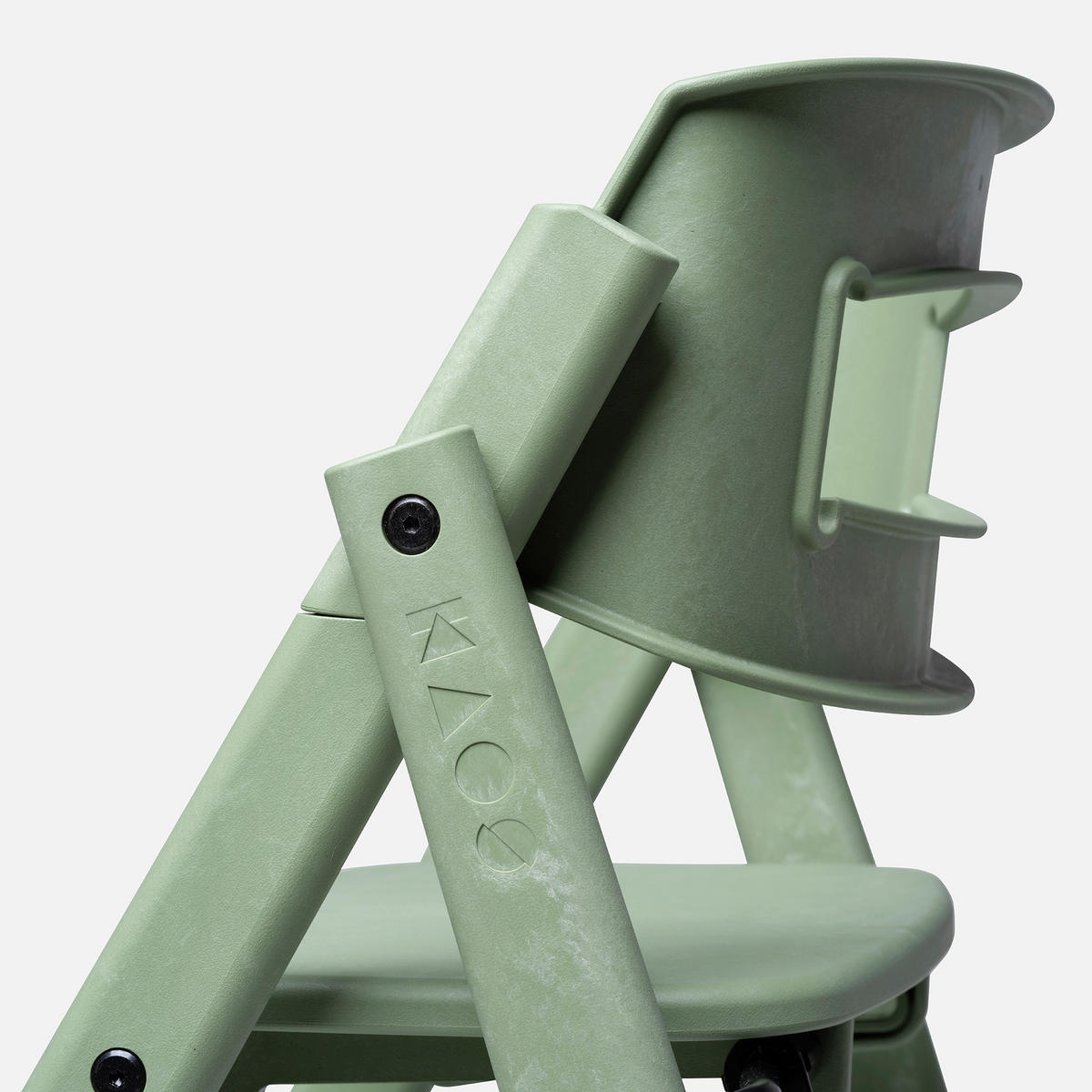 STOLČEK ZA HRANJENJE  KAOS Klapp High Chair    45,5/60/81 cm       zelena  - zelena, Basics, umetna masa (45,5/60/81cm)