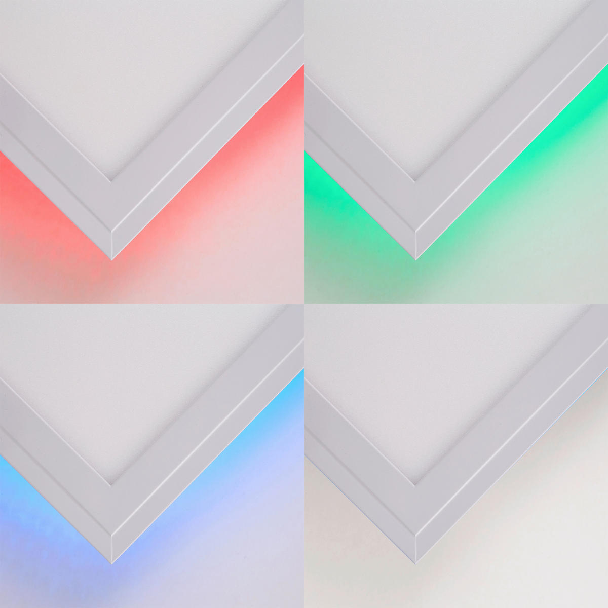 STROPNÍ LED SVÍTIDLO, 5,3/39,6/39,6 cm - bílá, Design, kov/plast (5,3/39,6/39,6cm) - Novel