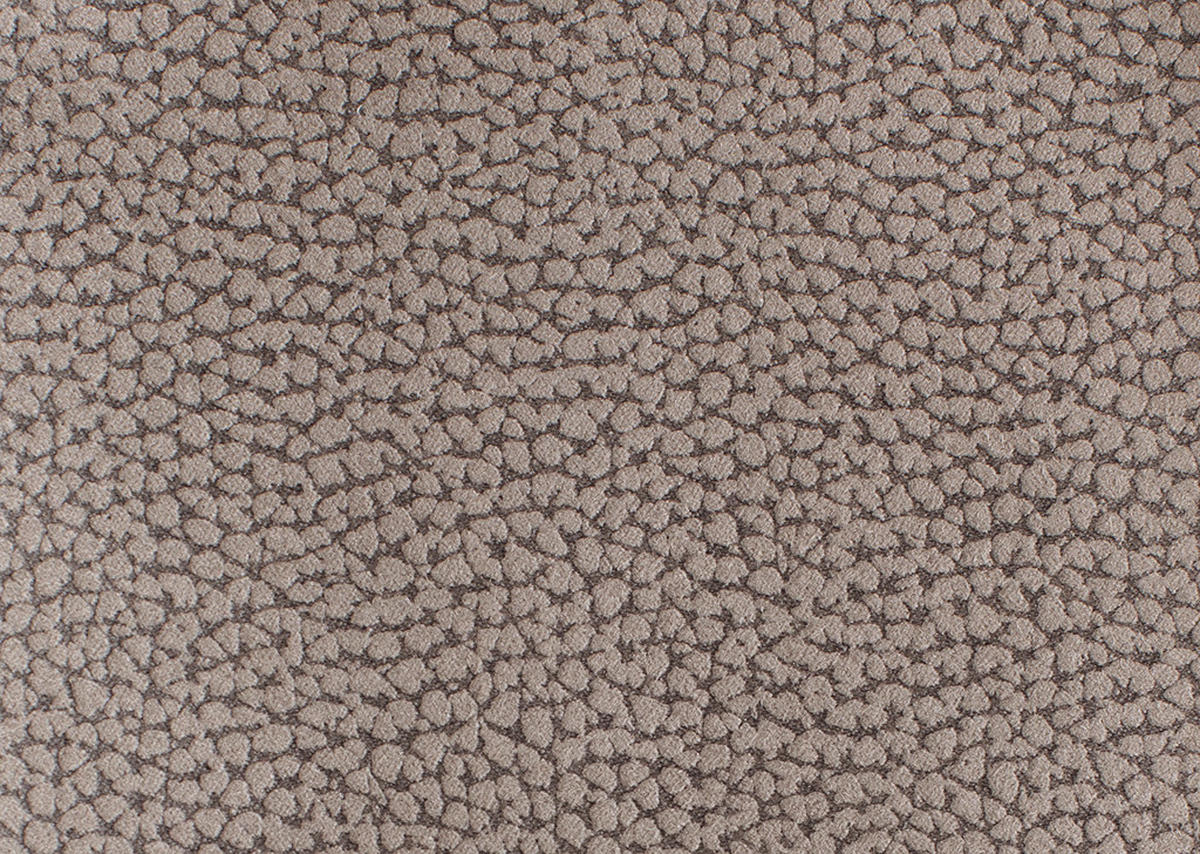 ECKSOFA in Flachgewebe Graubraun  - Chromfarben/Graubraun, Konventionell, Textil/Metall (163/250cm) - Beldomo System