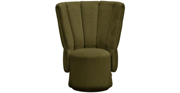 COCKTAILSESSEL - Schwarz/Grün, Design, Holz/Textil (92/113/70cm) - Emilio Belluti