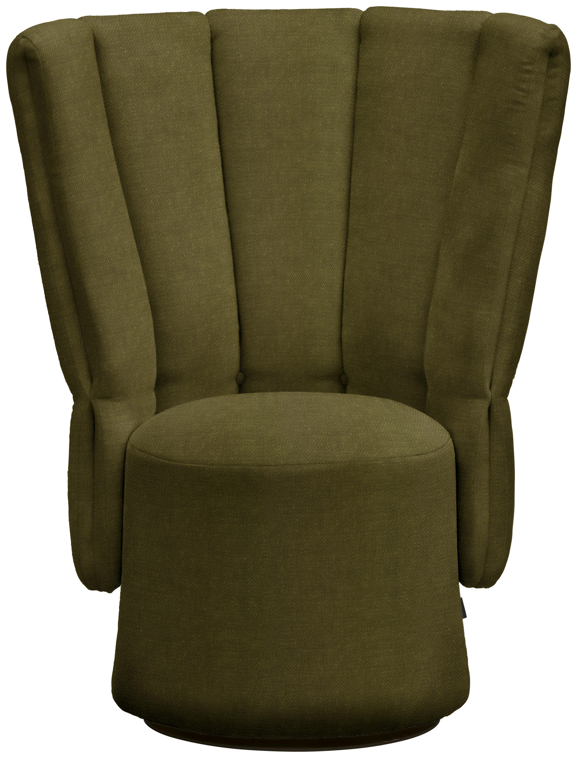 COCKTAILSESSEL in Velours Grün  - Schwarz/Grün, Design, Holz/Textil (92/113/70cm) - Emilio Belluti