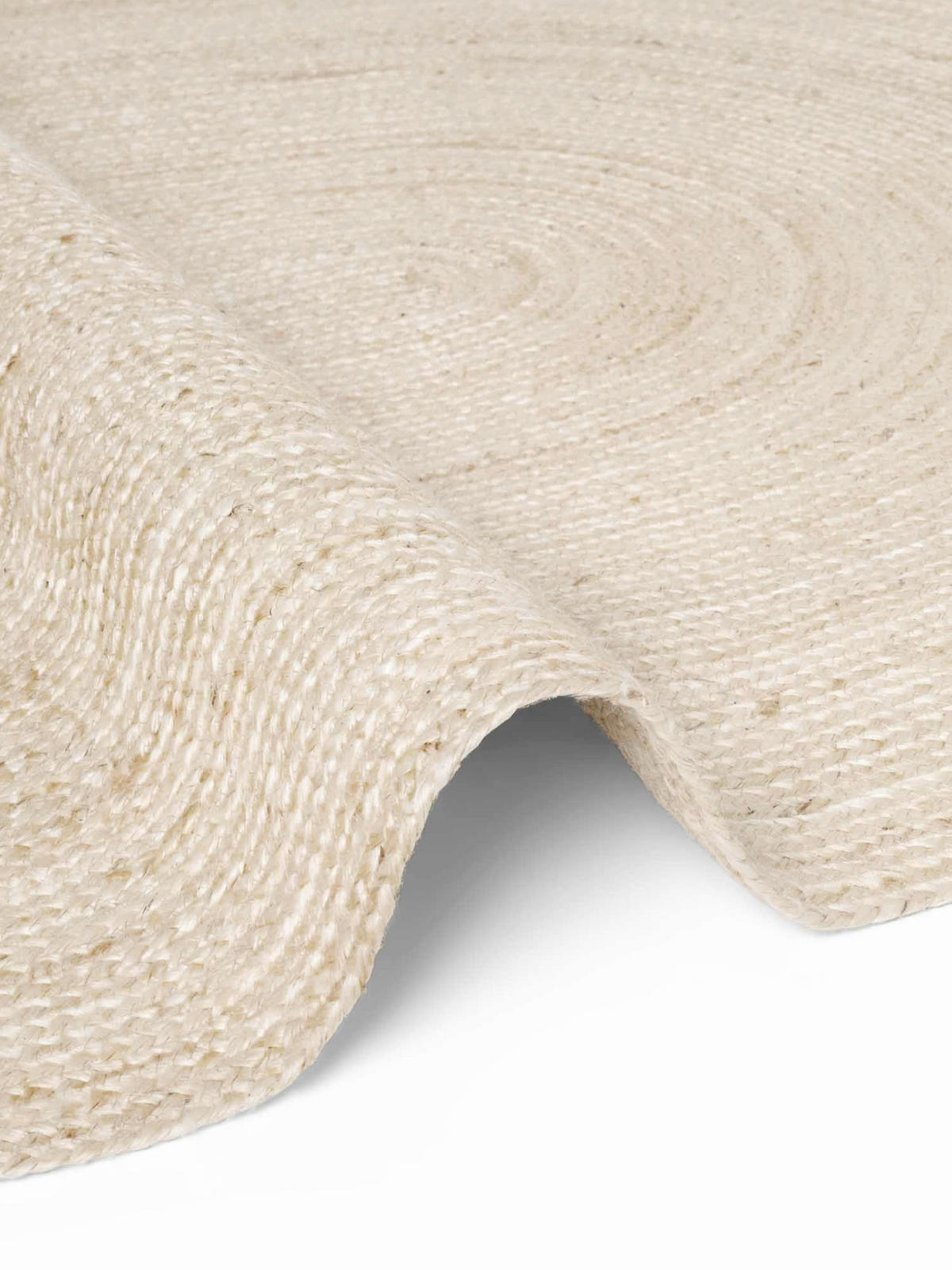 JUTETEPPICH 160/230 cm Jute Braided Champagner oval  - Champagner, Basics, Textil (160/230cm) - Hanse Home