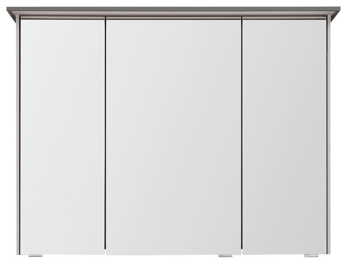 SPIEGELSCHRANK 92/71/17 cm  - Chromfarben/Eichefarben, Design, Glas/Holzwerkstoff (92/71/17cm) - Dieter Knoll