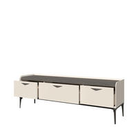 NISKA KOMODA   201/66/50 cm     - antracit, Dizajnerski, metal/pločasti materijal (201/66/50cm)