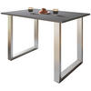 SCHREIBTISCH  in Anthrazit, Silberfarben  - Anthrazit/Silberfarben, Design, Holzwerkstoff/Metall (110/80/76cm) - MID.YOU