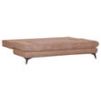 SCHLAFSOFA in Cord Rosa  - Schwarz/Rosa, KONVENTIONELL, Textil/Metall (200/78/95cm) - Carryhome