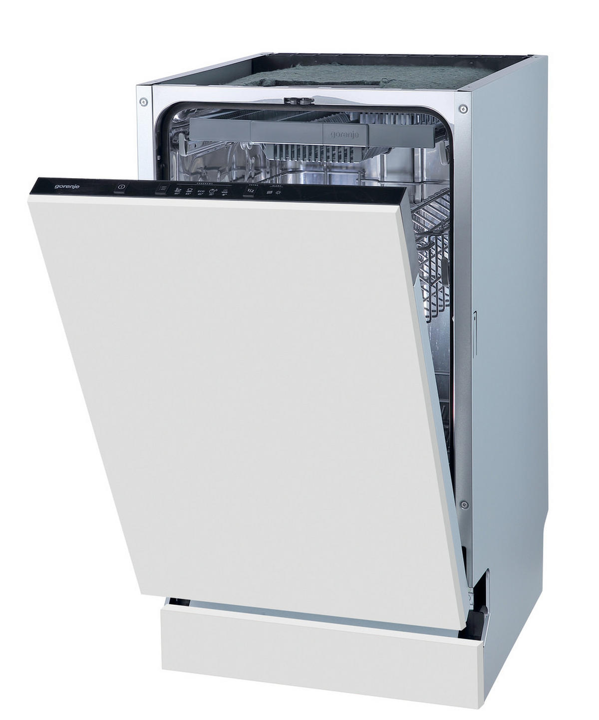 GESCHIRRSPÜLER GV520E10  - Edelstahlfarben/Schwarz, Basics, Metall (44,8/81,5/55cm) - Gorenje