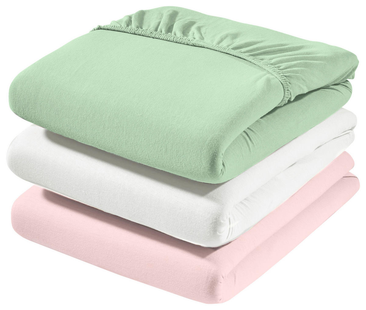 CEARȘAF CU ELASTIC 90-100/200-220 cm  - verde, Basics, textil (90-100/200-220cm) - Novel
