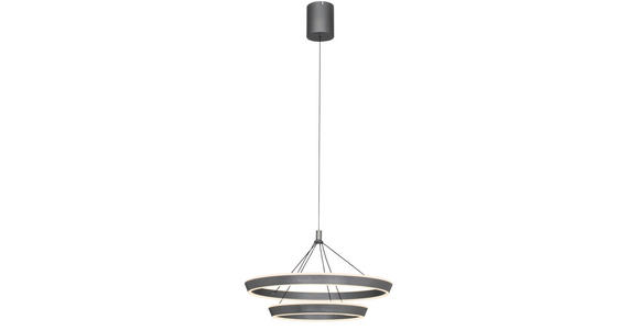 LED-HÄNGELEUCHTE 60/150 cm  - Grau, LIFESTYLE, Metall (60/150cm) - Ambiente