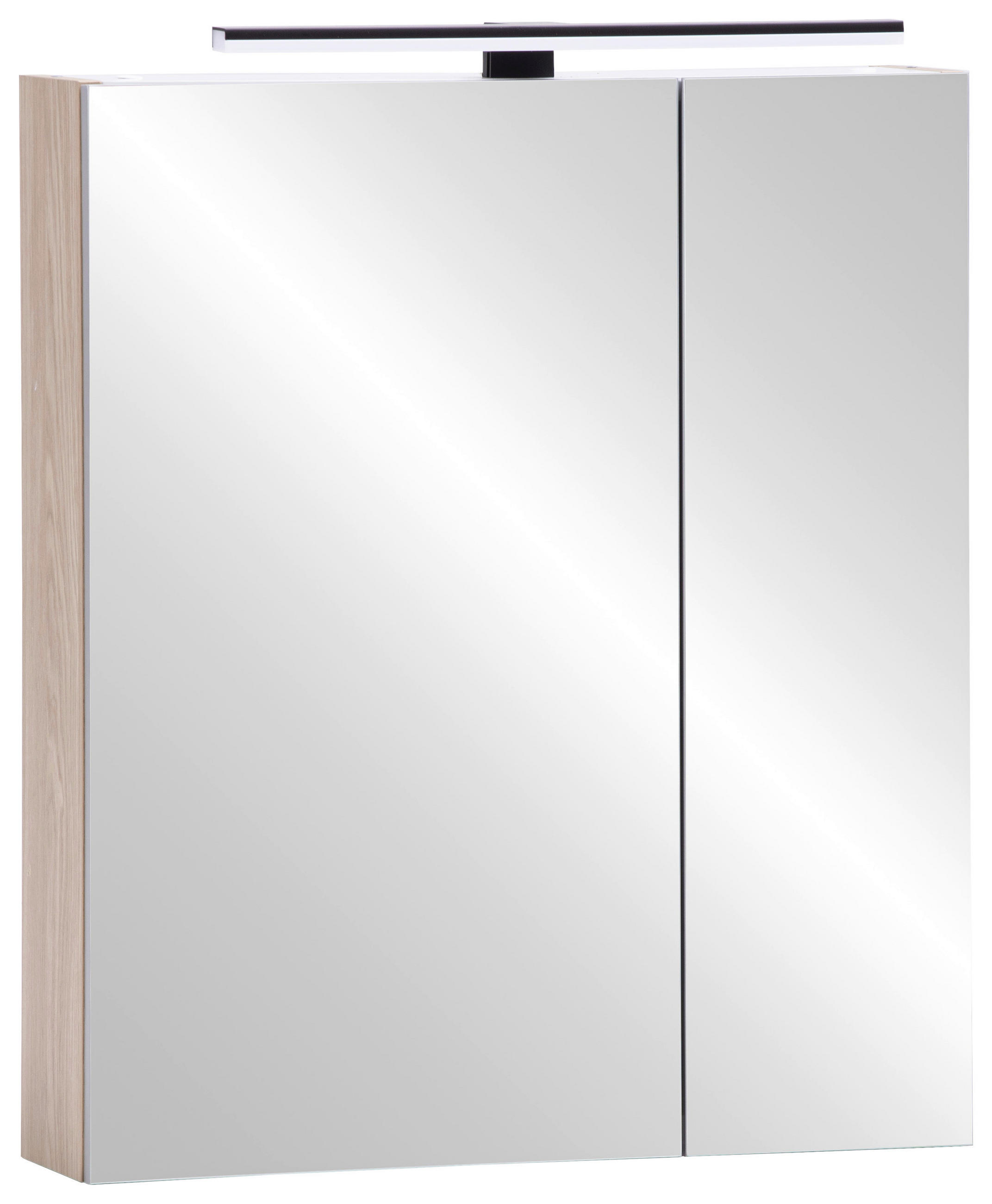 SPIEGELSCHRANK 60/74,4/16 cm  - Eichefarben, KONVENTIONELL, Glas/Holzwerkstoff (60/74,4/16cm) - Stylife