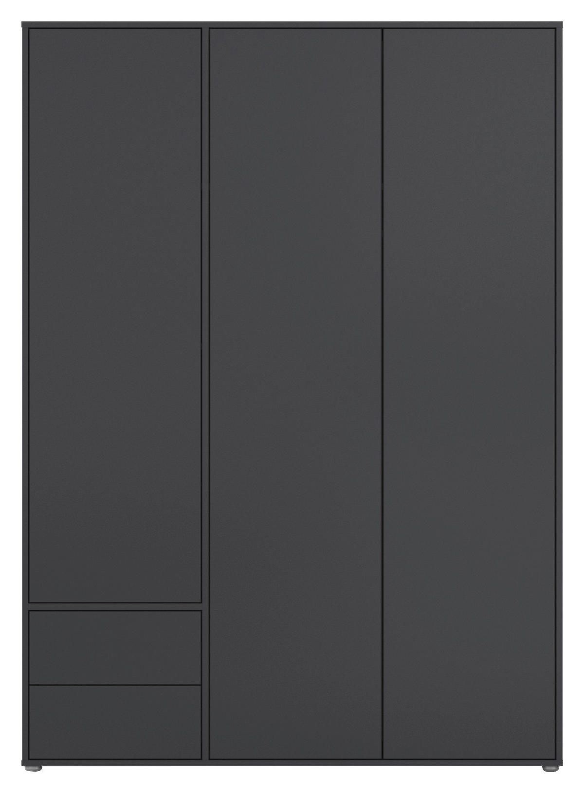 DREHTÜRENSCHRANK in Grau  - Grau, Modern, Holzwerkstoff (140/194/53cm) - Rauch Möbel
