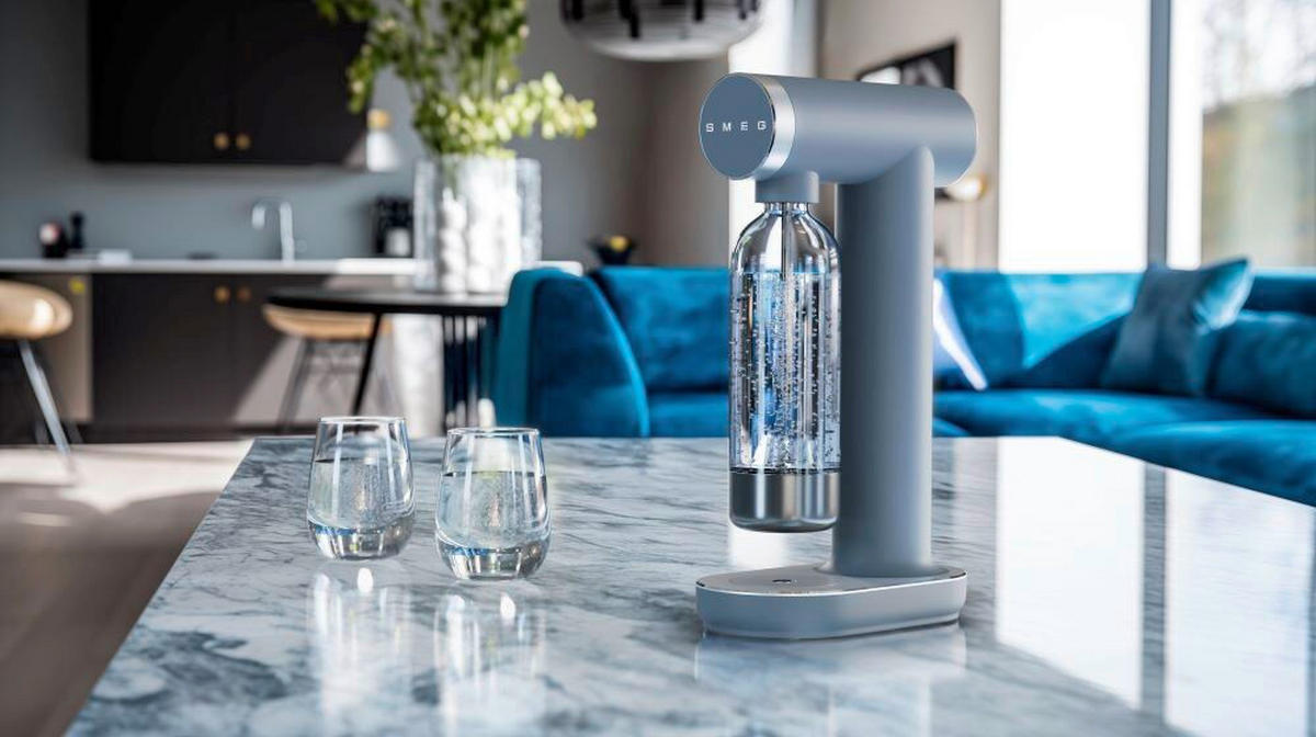 WASSERSPRUDLER Collezione  - Blau, Basics, Kunststoff (13.5/42/24.5cm) - SMEG