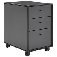 ROLLCONTAINER 40,7/55,6/63 cm  - Anthrazit/Schwarz, Design, Holzwerkstoff/Kunststoff (40,7/55,6/63cm) - Novel