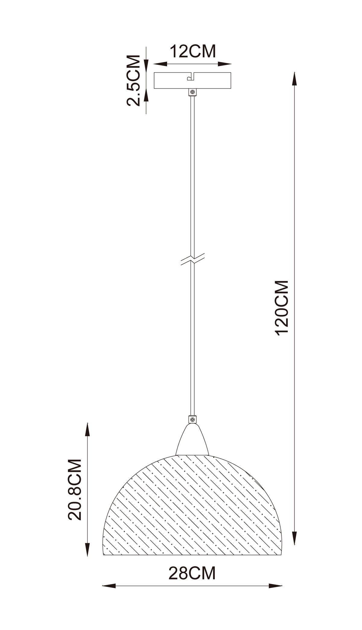 HÄNGELEUCHTE 28/120 cm  - Walnussfarben/Grau, Design, Stein/Metall (28/120cm) - Collet's Monde