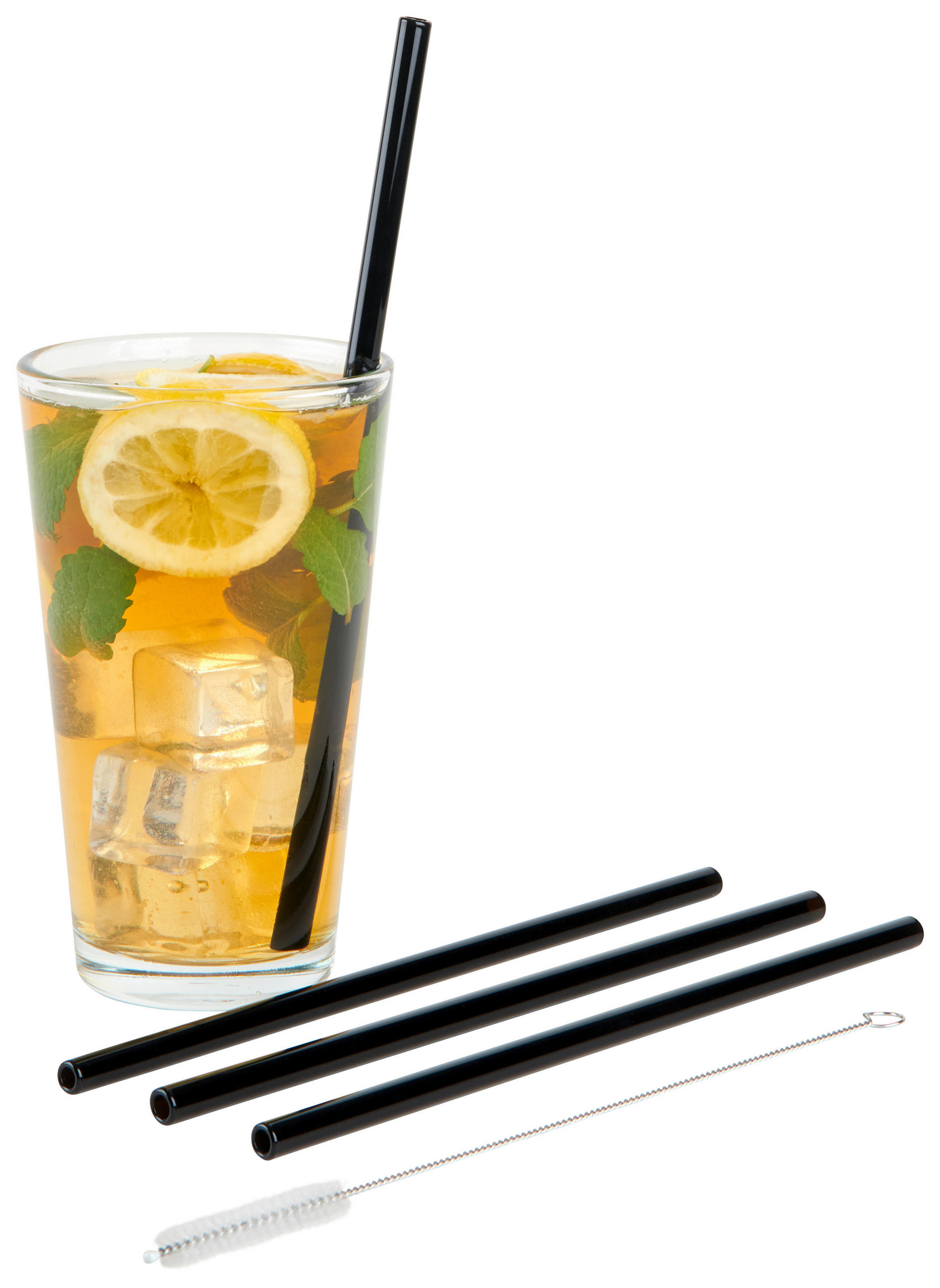 SET SLAMIC - črna, umetna masa/steklo (0,8/0,8/23cm) - Gefu