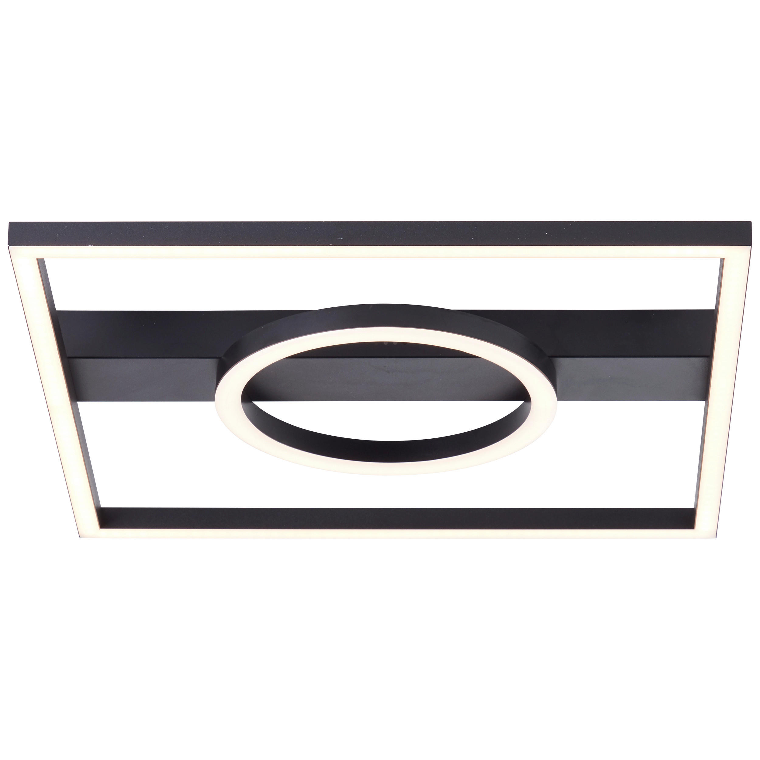 LED-PANEEL Maureen 40/42/5 cm   - Schwarz, Design, Kunststoff/Metall (40/42/5cm) - Brilliant