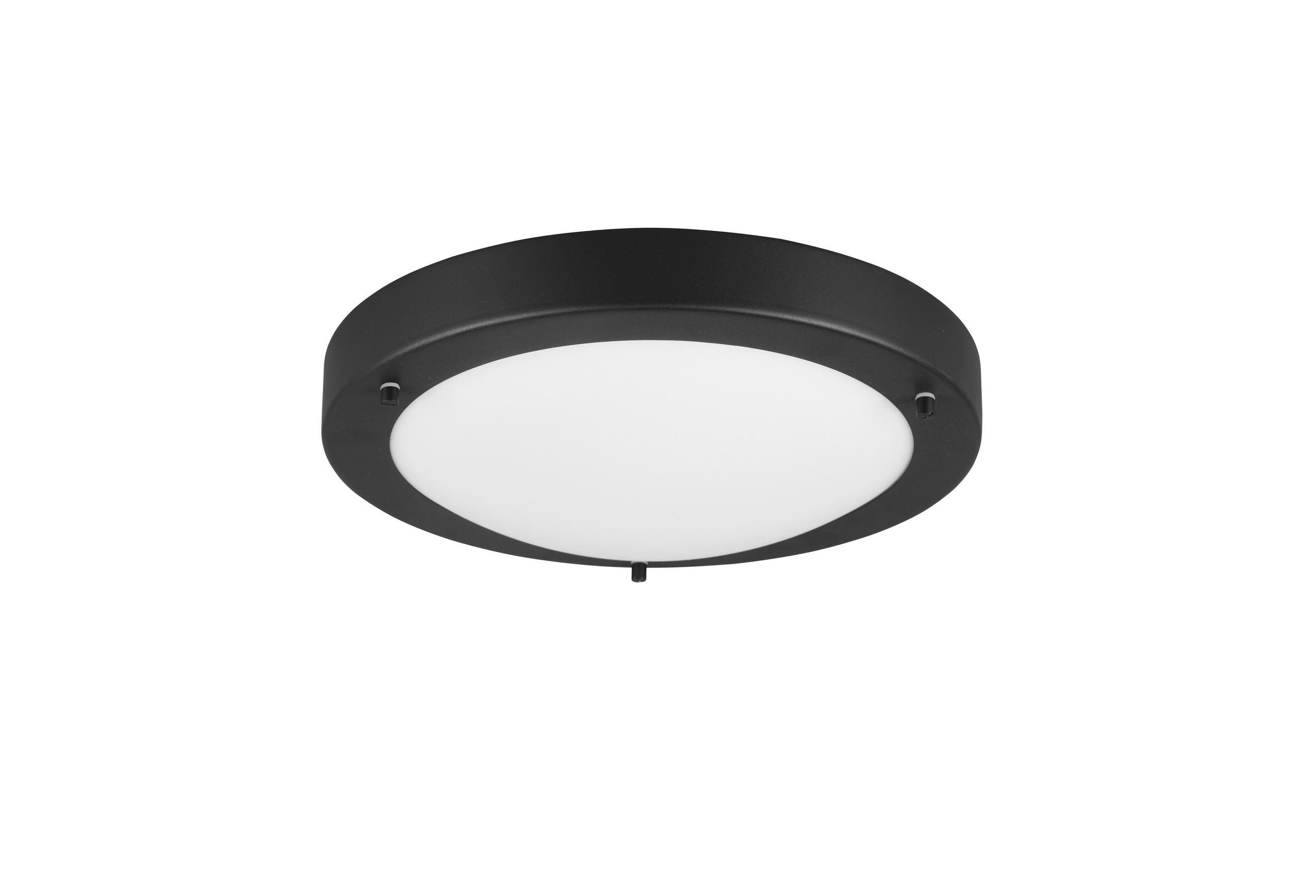 DECKENLEUCHTE Condus 31,5/8 cm   - Schwarz/Weiß, Basics, Glas/Metall (31,5/8cm) - Trio Leuchten