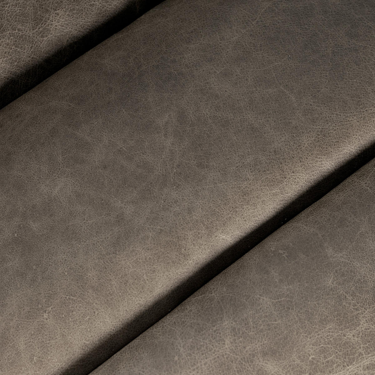 RELAXLIEGE in Echtleder Fango  - Fango/Silberfarben, Design, Leder/Metall (65/65-95/171cm) - Livetastic