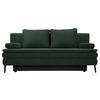 SCHLAFSOFA Webstoff Dunkelgrün  - Dunkelgrün/Schwarz, Design, Kunststoff/Textil (200/90/100cm) - Venda