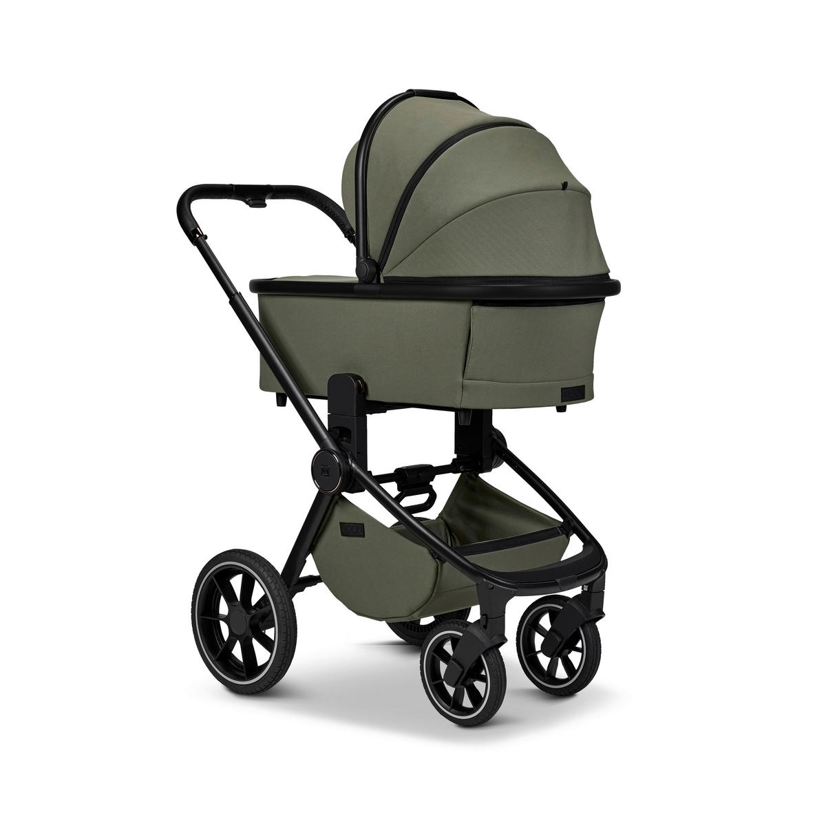 KOMBINIRANA DJEČJA KOLICA  Resea+  - maslinasto zelena/crna, Basics, tekstil (98.5/58/122cm) - Moon