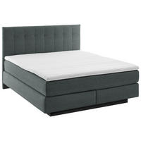 BOXSPRINGBETT 200/200 cm  in Anthrazit  - Anthrazit/Schwarz, Modern, Holzwerkstoff/Kunststoff (200/200cm) - Beldomo - Sleep