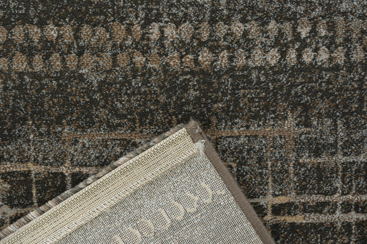 WEBTEPPICH 160/230 cm Argentum Anthrazit, Creme, Dunkelbraun  - Anthrazit/Dunkelbraun, KONVENTIONELL, Kunststoff/Textil (160/230cm) - Novel