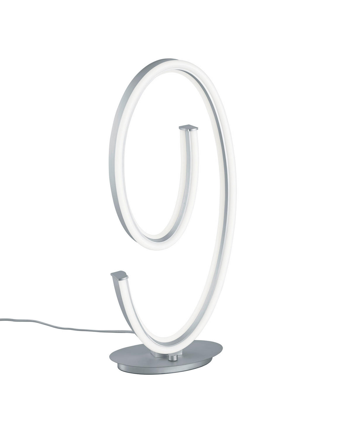 LED-TISCHLEUCHTE Cinque   - Nickelfarben, Design, Metall (26/16/65cm) - Cinque