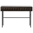 KONSOLENTISCH in Holz, Holzwerkstoff 117/39/75 cm    - Dunkelbraun/Schwarz, MODERN, Holz/Holzwerkstoff (117/39/75cm) - Novel