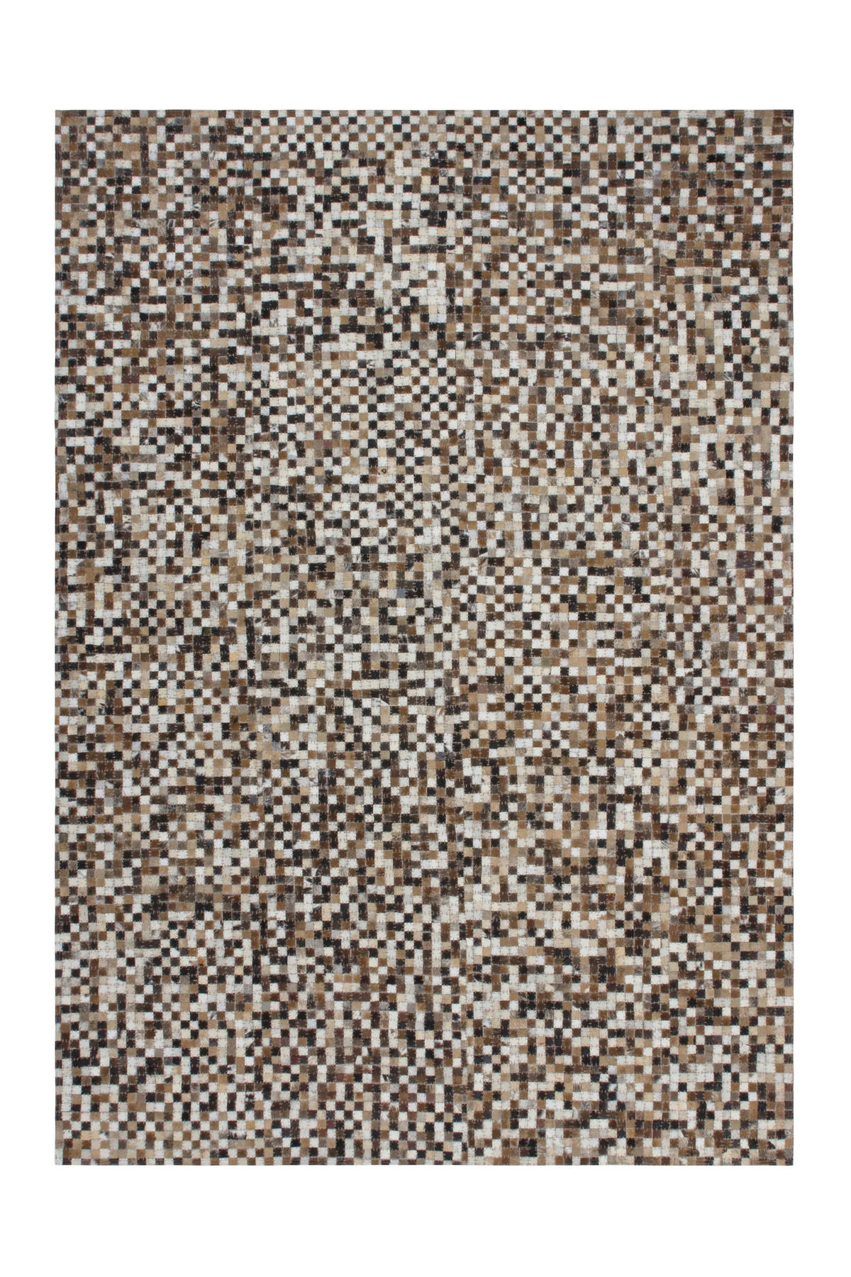 KOŽNI TEPIH 200/290 cm   bež  Patchwork  - bež, Natur, koža/tekstil (200/290cm)