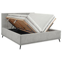 POLSTERBETT 180/200 cm  in Anthrazit  - Fichtefarben/Buchefarben, KONVENTIONELL, Holz/Textil (180/200cm) - SetOne by Musterring
