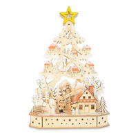 WEIHNACHTSPYRAMIDE  - Beige, Basics, Holz (11,5/42,5/27cm)