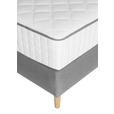 BOXSPRINGBETT 160/200 cm  in Hellgrau  - Hellgrau, Design, Holz/Textil (160/200cm) - Carryhome