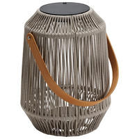 LED-LATERNE - Greige/Anthrazit, Basics, Holz/Kunststoff (39/50/39cm) - Stern