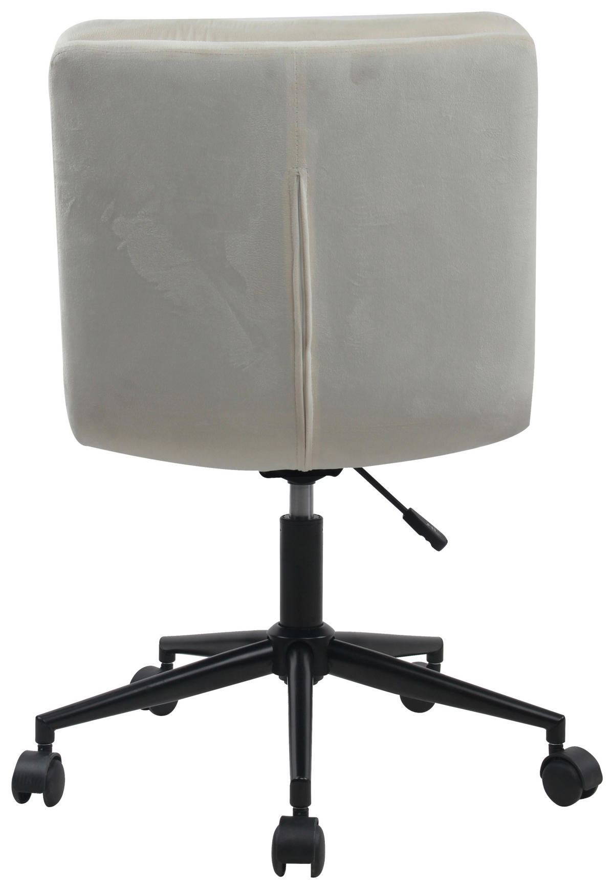 VRTLJIVI STOL kovina, umetna masa, tekstil krem barve  - črna/krem barve, Moderno, kovina/umetna masa (42/98/45cm) - MID.YOU