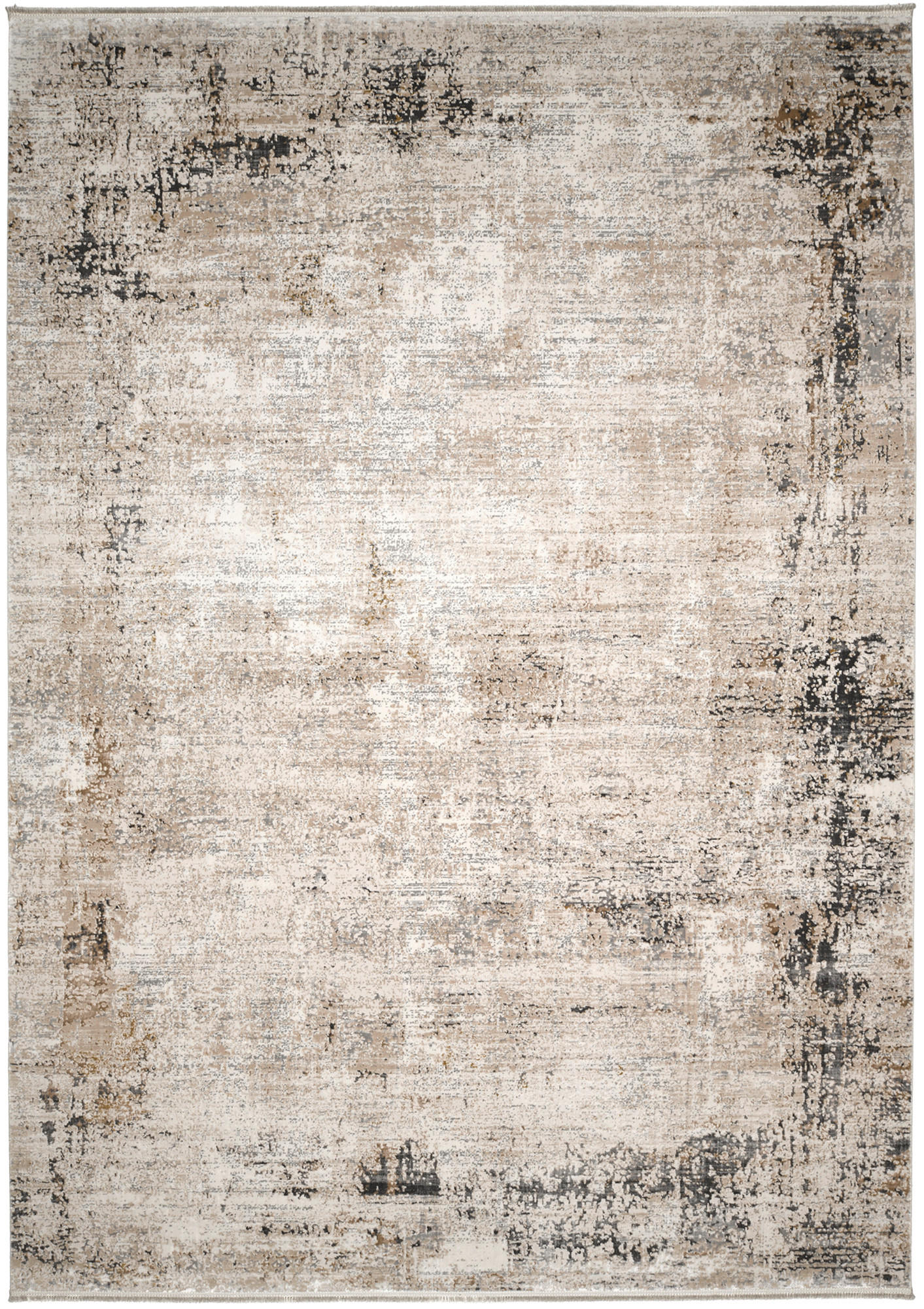 Dieter Knoll Webteppich Modenaro Grau, Beige 232x290 cm