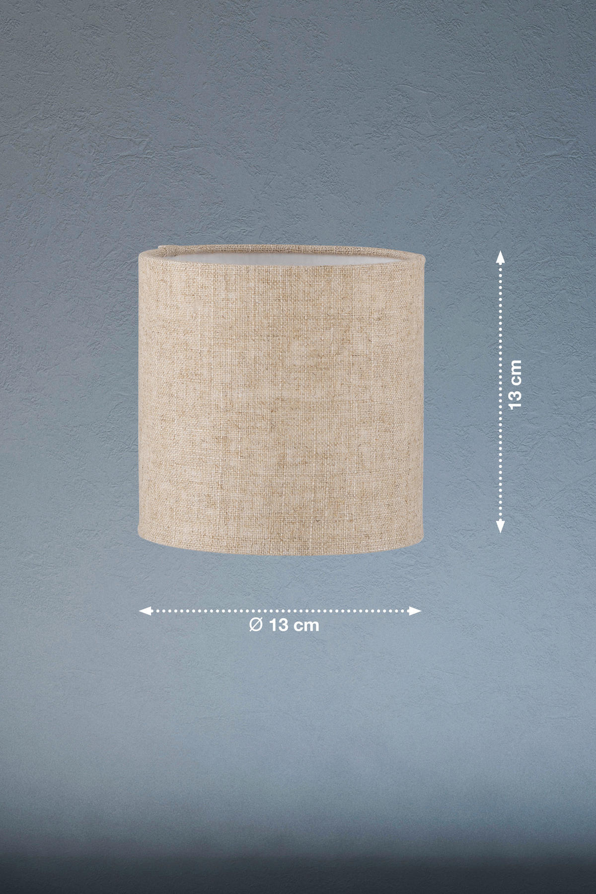 LEUCHTENSCHIRM - Sandfarben, Basics, Textil (13/13cm) - Fischer & Honsel
