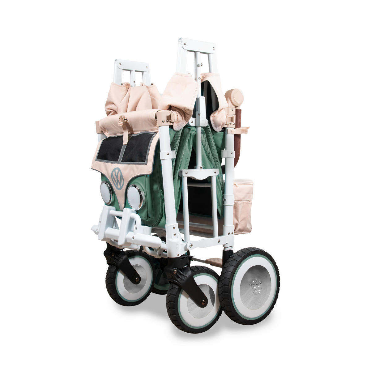BOLLERWAGEN  VW2 VOLKSWAGEN STROLLER WAGON   - Salbeigrün/Beige, LIFESTYLE (63.5/128.27/137.16cm) - WONDERFOLD