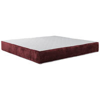 TASCHENFEDERKERNMATRATZE 180/200 cm H2 = mittel  - Weiss/Bordeaux, Trend, Textil (180/200cm) - Esposa