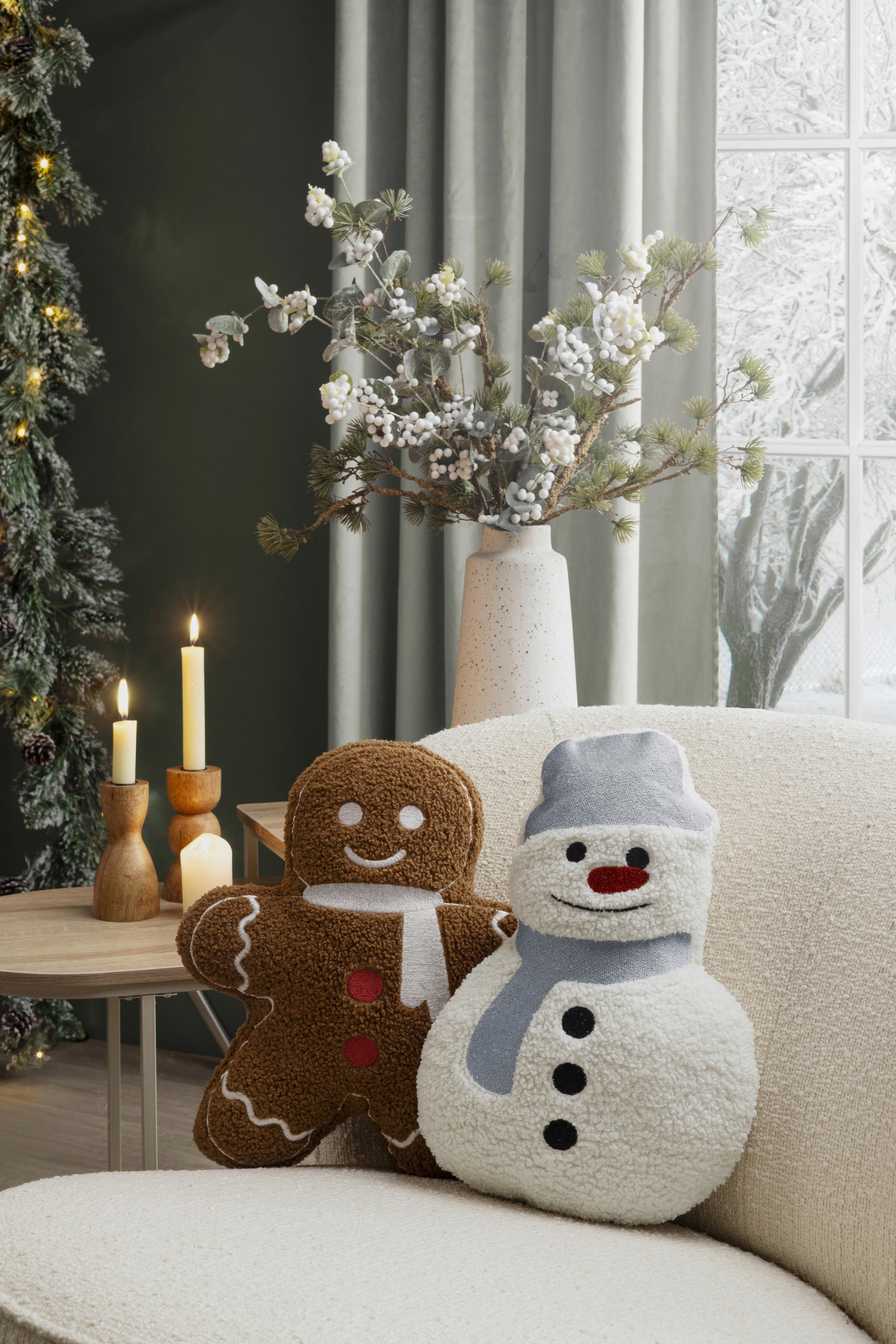 ZIERKISSEN  28/25 cm   - Multicolor, Basics, Textil (28/25cm) - X-Mas